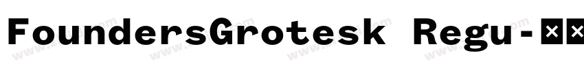 FoundersGrotesk Regu字体转换